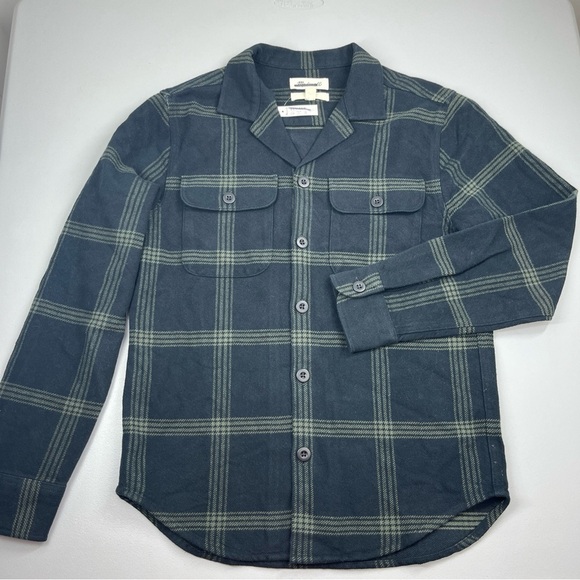 Madewell Other - Madewell Men's Easy Shirt Jacket Brushed Flannel Plaid Tartan Collared Size XS